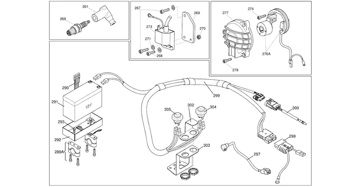 IAME Mini Swift Big Button Wiring Harness Ignition Parts