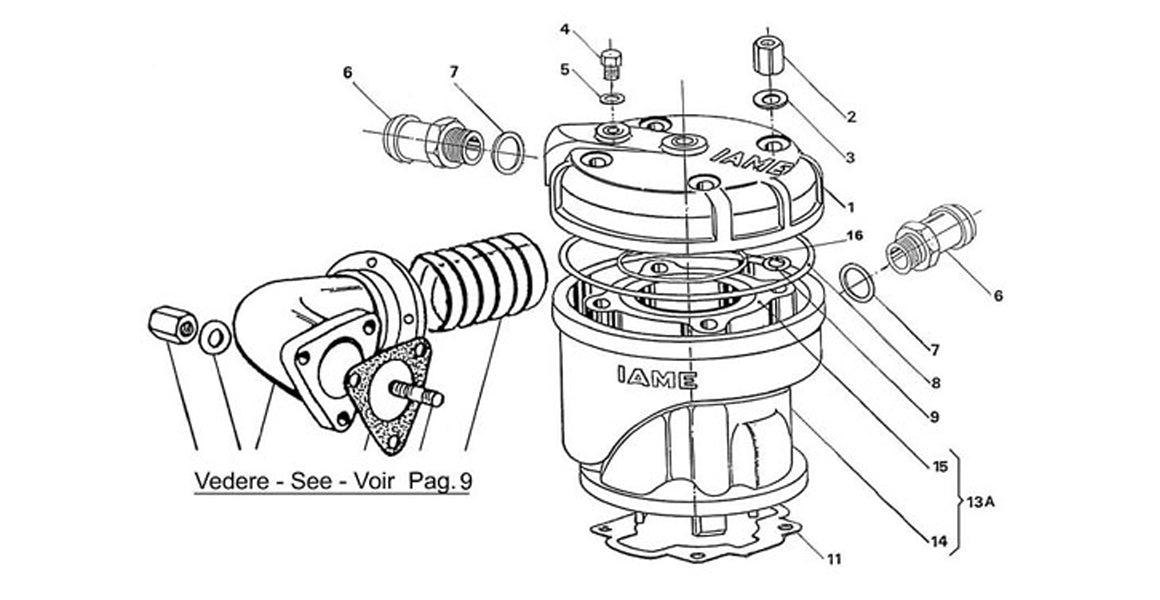 IAME Leopard MY07 Head & Cylinder
