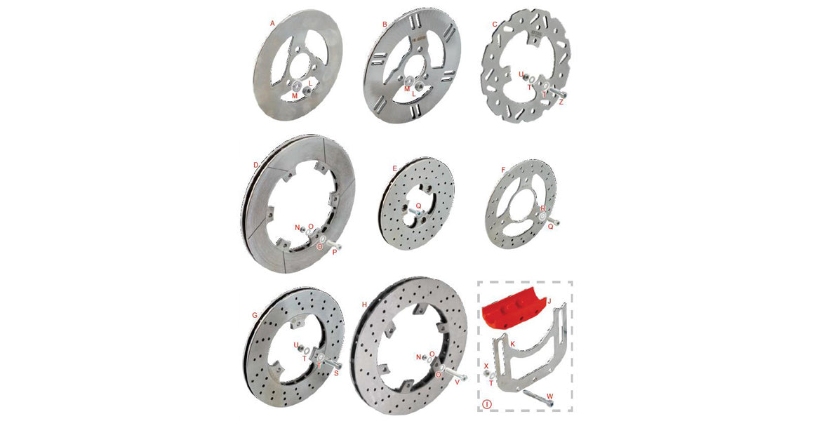 OTK Tony Kart Brake Discs, Brake Disc Protectors, Front & Rear Discs