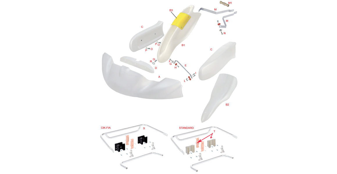 OTK Tony Kart M6, M7 Full Sized Bodywork