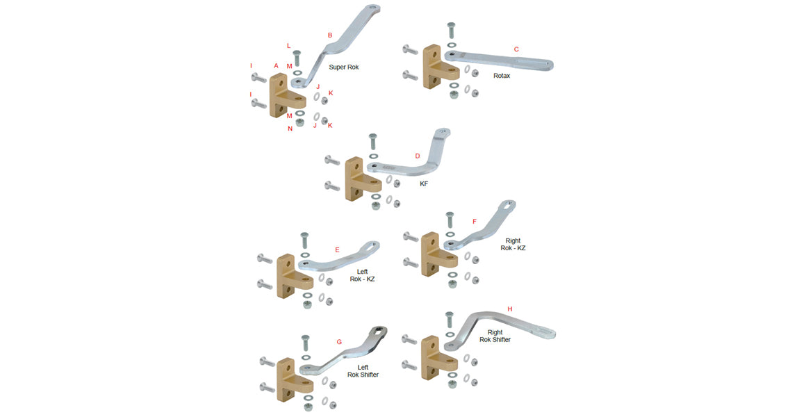 OTK Tony Kart New Style Exhaust Pipe Mounts