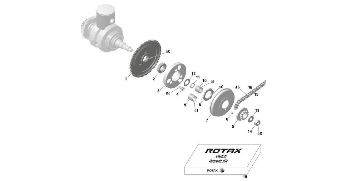 Rotax Max Clutch Parts