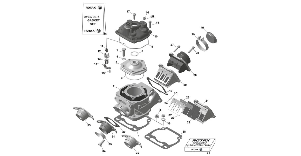Rotax Max Head & Cylinder Parts
