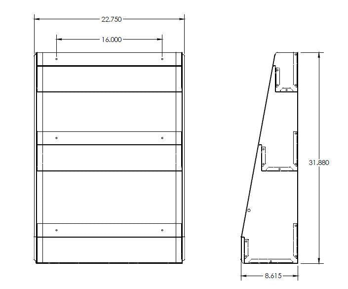 Out of Stock! Streeter 6473 Large Lubricant Storage Rack, White