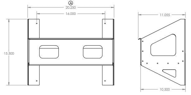6358 2.5gal Fuel Jug Rack Combo, Powder Coated White