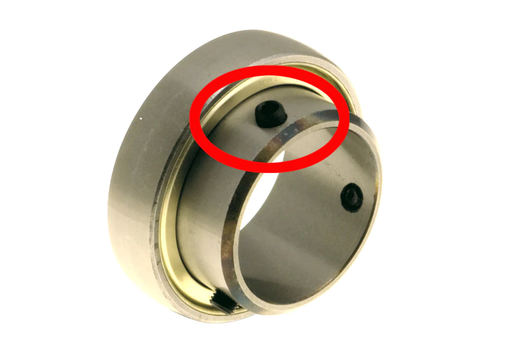 M8 x 8mm Tall, 1.0mm Pitch Set Screw for 40mm, 50mm Axle Bearing