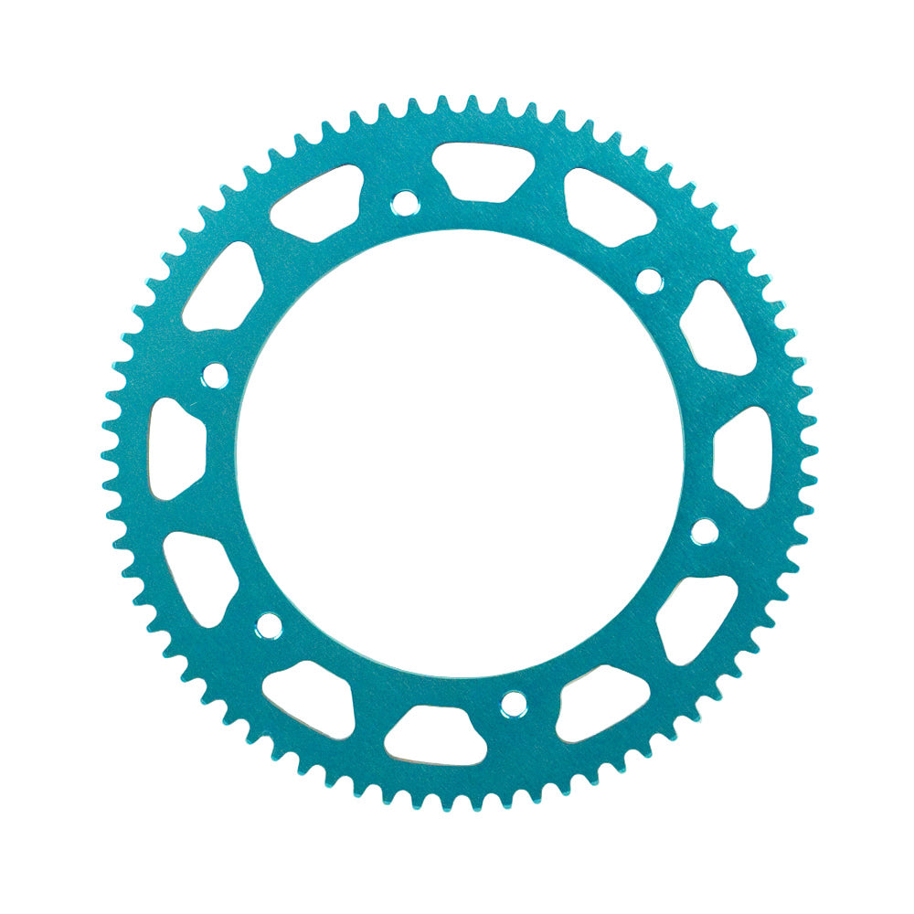 #219 Black / Blue Rear Sprocket, One Piece