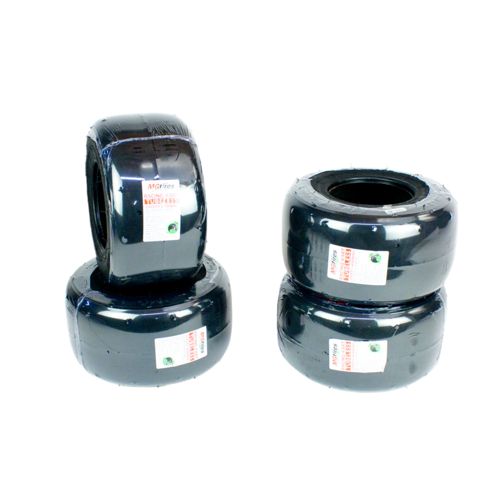 MG Red 10x4.60-5 SH2 Slick Tire Set (4 Tires)