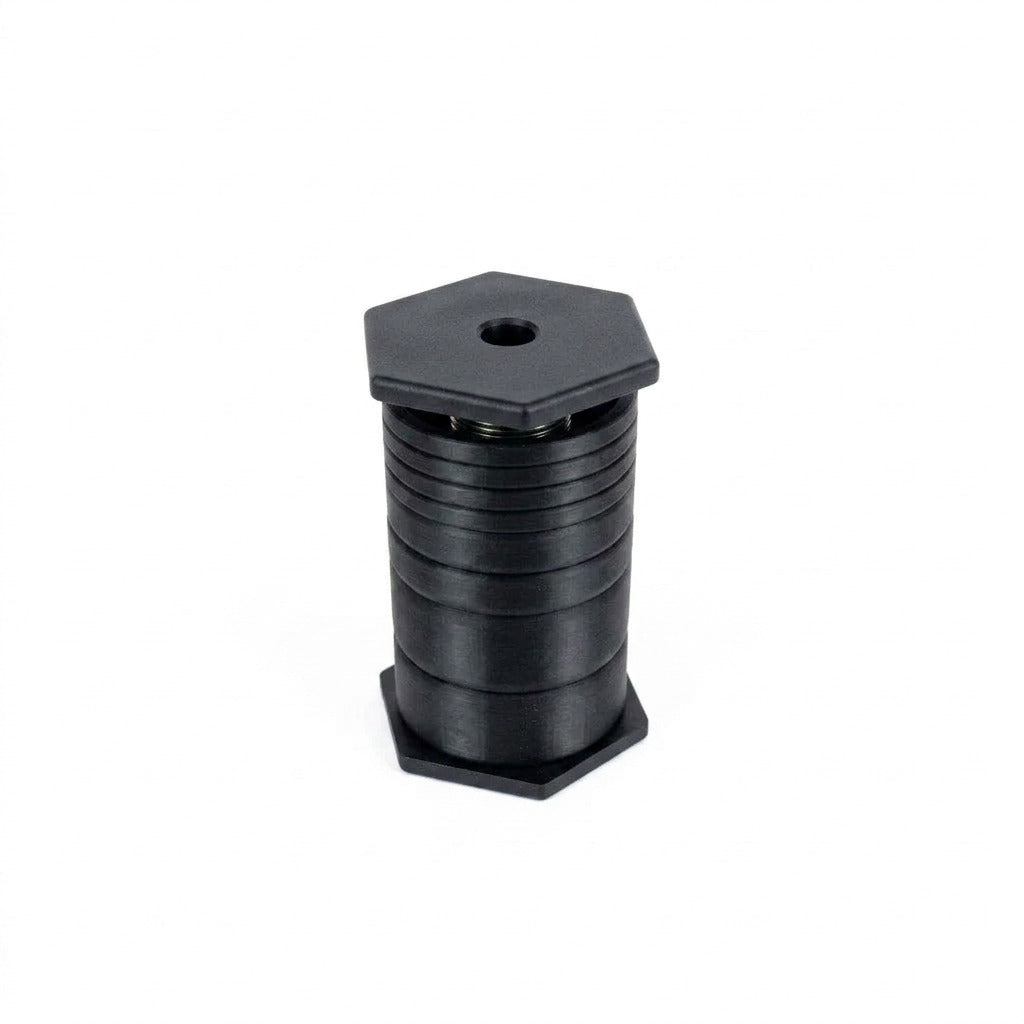 Comet 50mm Black Plastic Wheel Hub Axle Spacer Kit