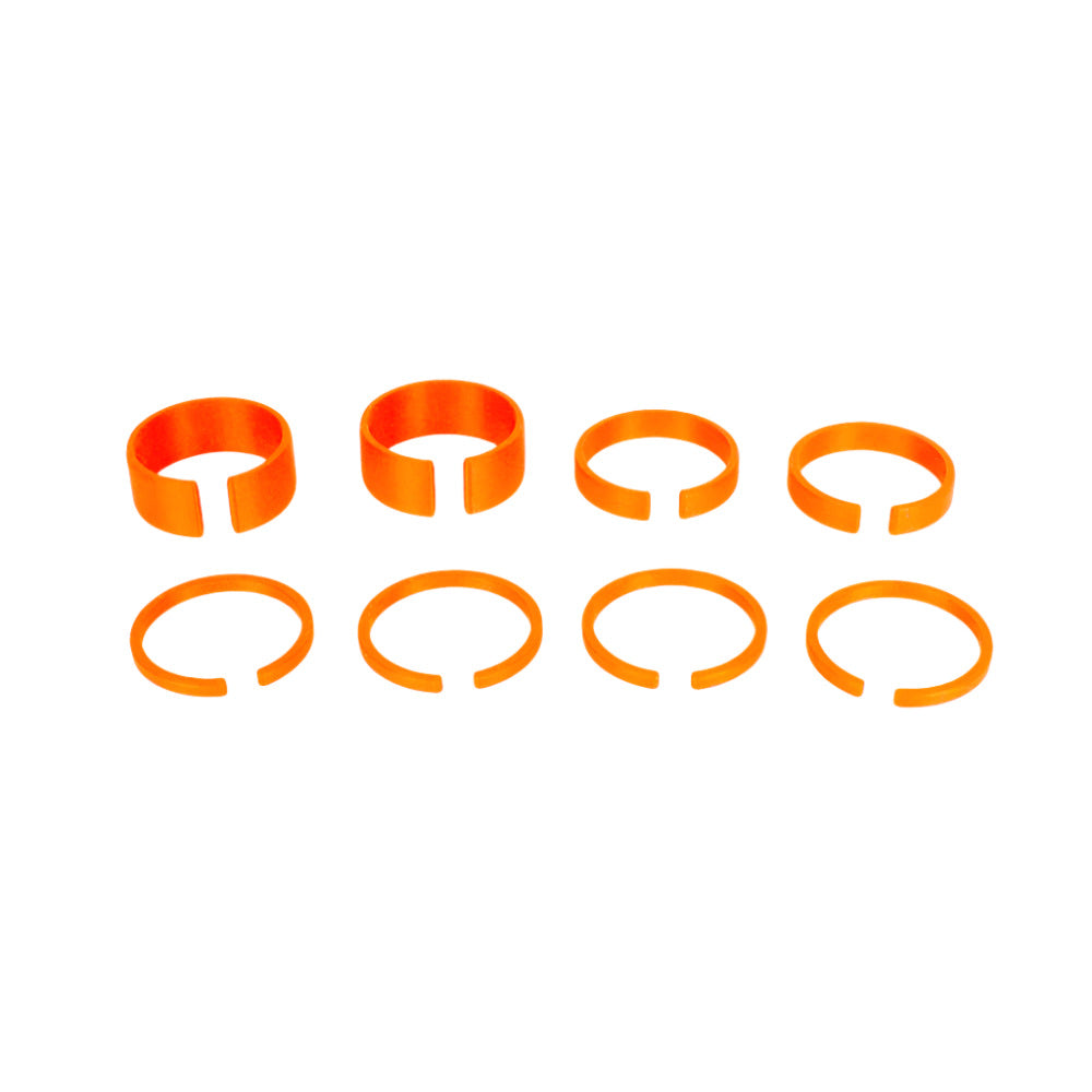 New! Comet 50mm Orange Plastic Wheel Hub Axle Spacer Kit