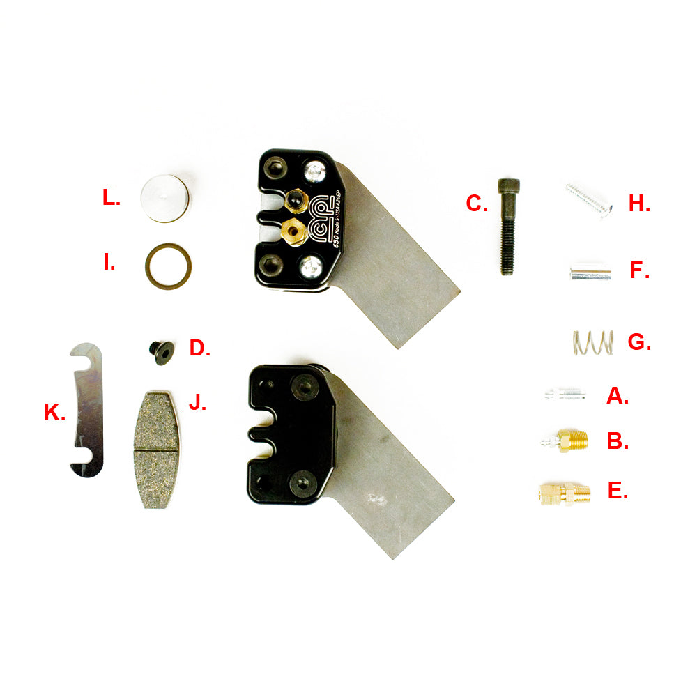 E. MCP Brake Caliper Straight Brake Line Fitting