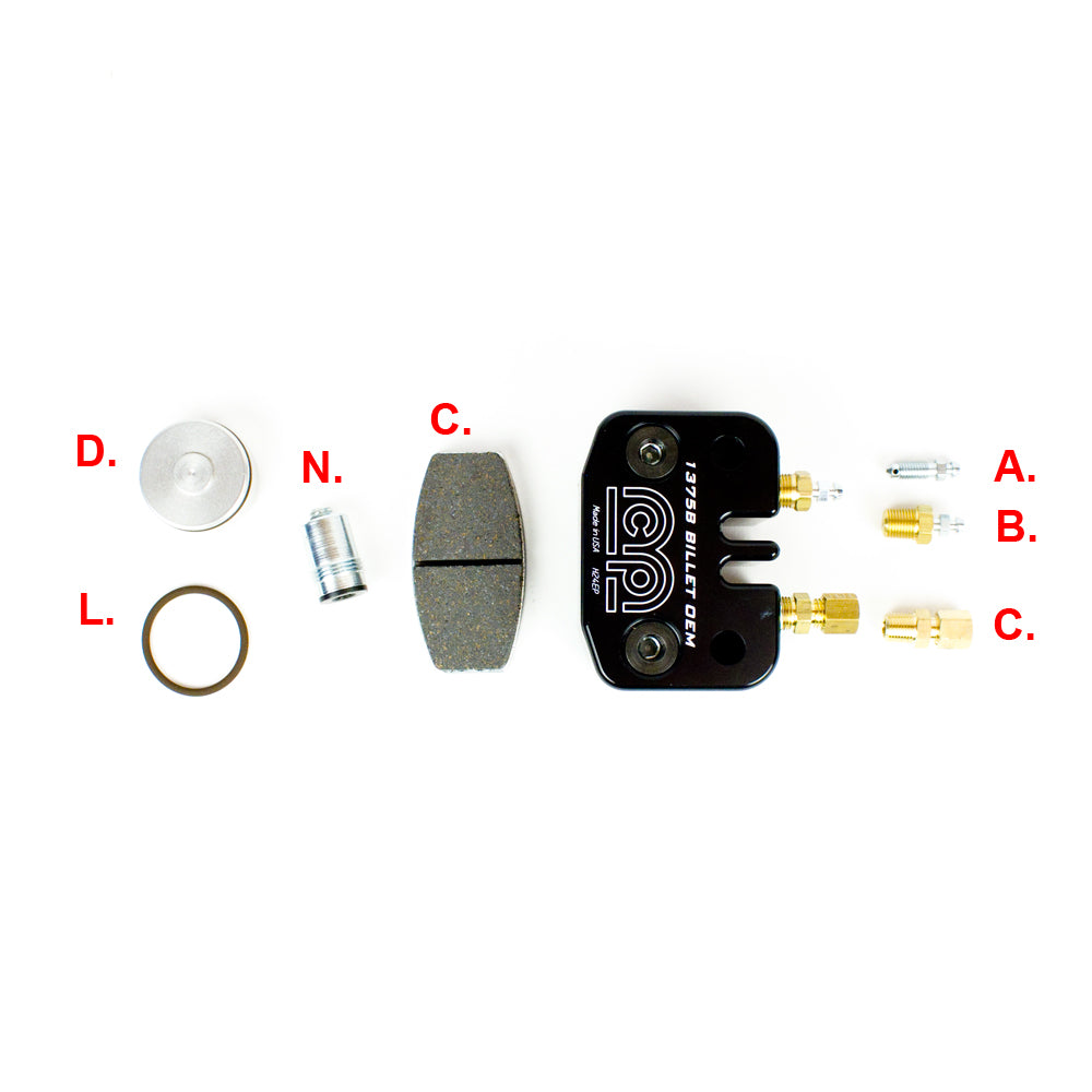 E. MCP Brake Caliper Straight Brake Line Fitting