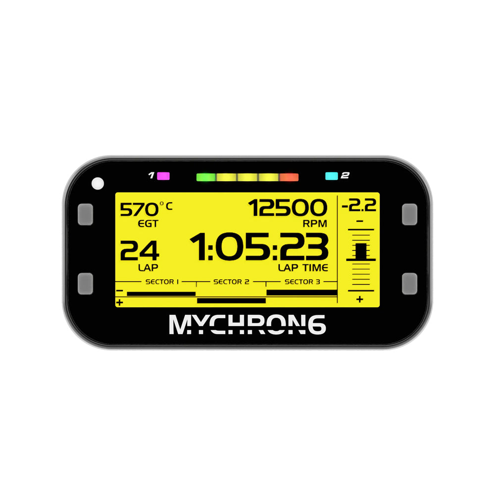 AIM Mychron 6 1T Kart Gauge, Single Temp Sensor