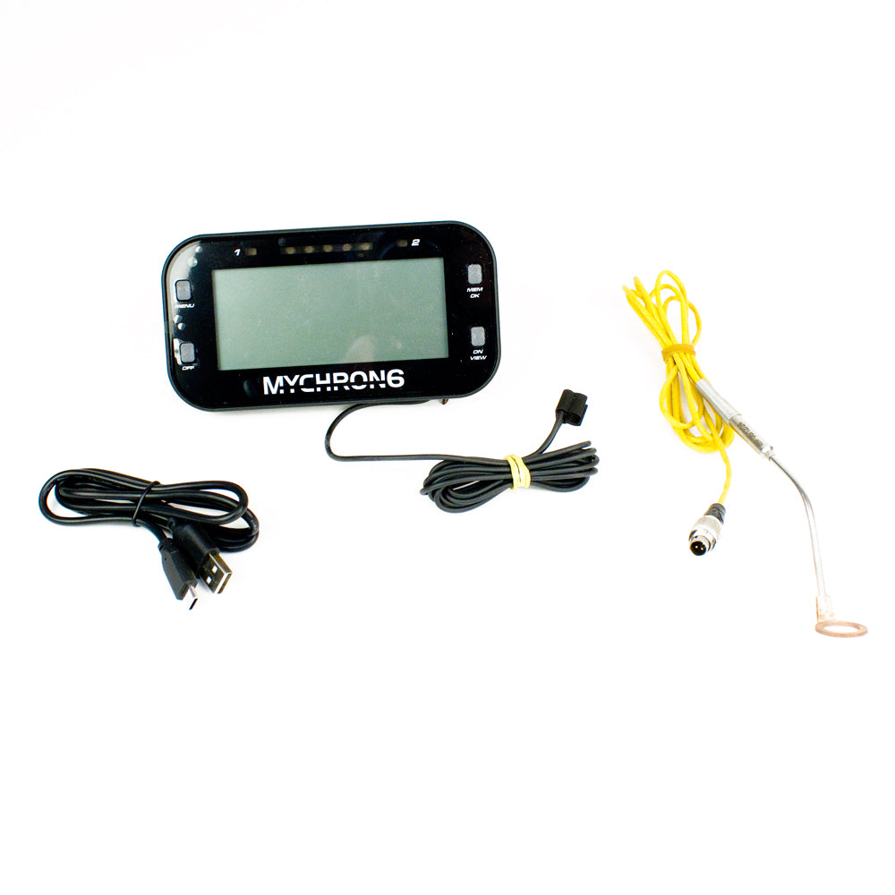 AIM Mychron 6 1T Kart Gauge, Single Temp Sensor