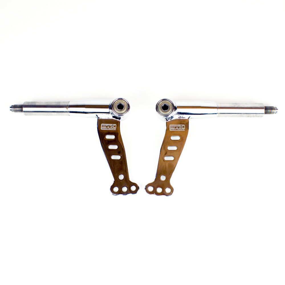 New! C. 0092.00M Tony Kart OTK 4F Stub Axle Spindle 100cc HST 25mm with Bearings, Multi Hole Spindle Arm