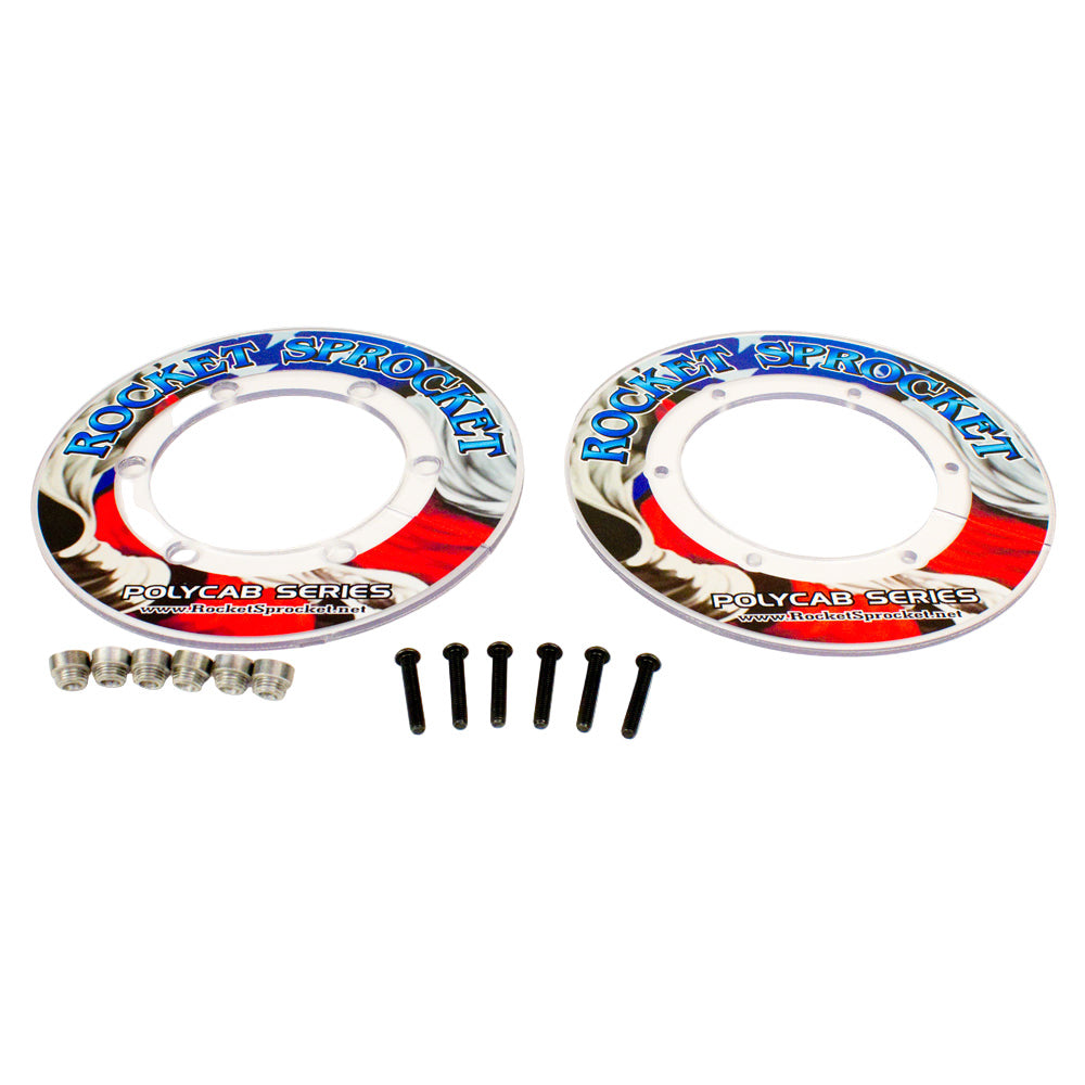 New! Complete Rocket Sprocket Polycarbonate Clear Sprocket Guard Saver, 8" Diameter