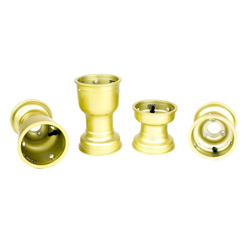 New! Swift Components GOLD 130mm / 214mm x 5" Magnesium Metric Wheel SET