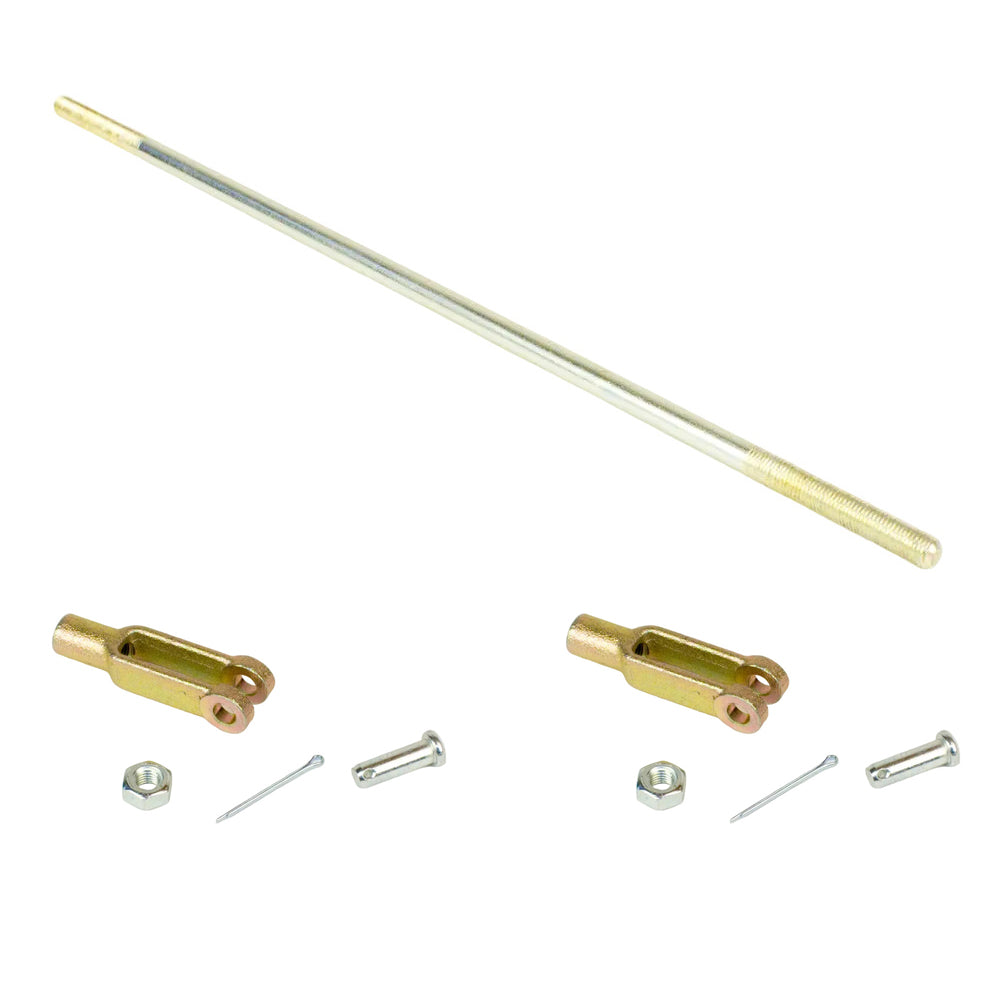 1/4"-28 Throttle or Brake Rod, Threads on Both Ends, Straight
