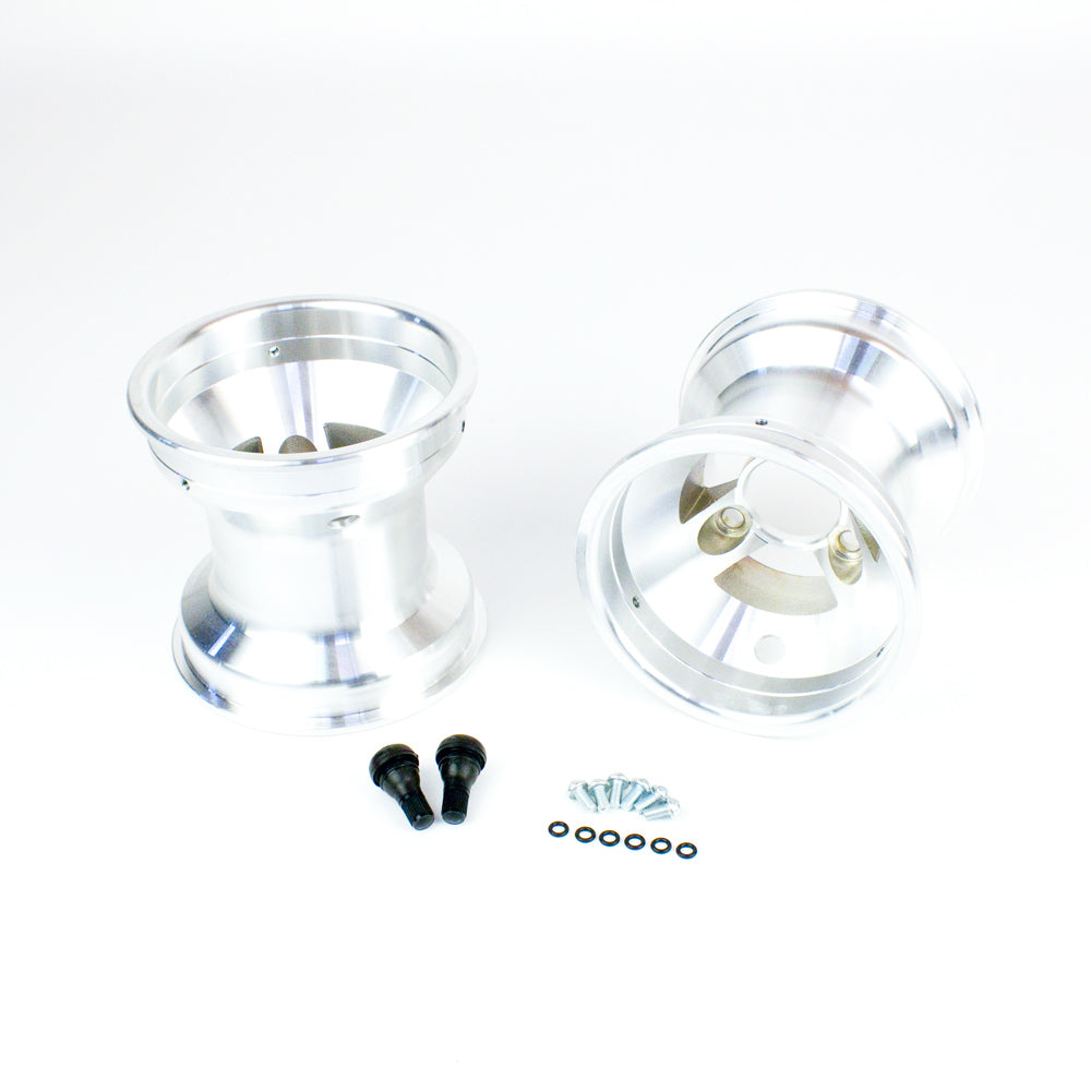 0039 130mm x 5" Cast Aluminum Metric Wheel, Bolt in Hub Style