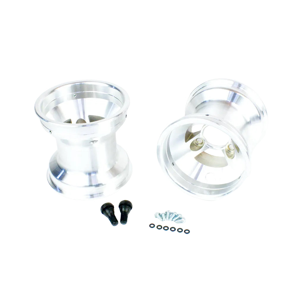 0039 130mm x 5" Cast Aluminum Metric Wheel, Bolt in Hub Style