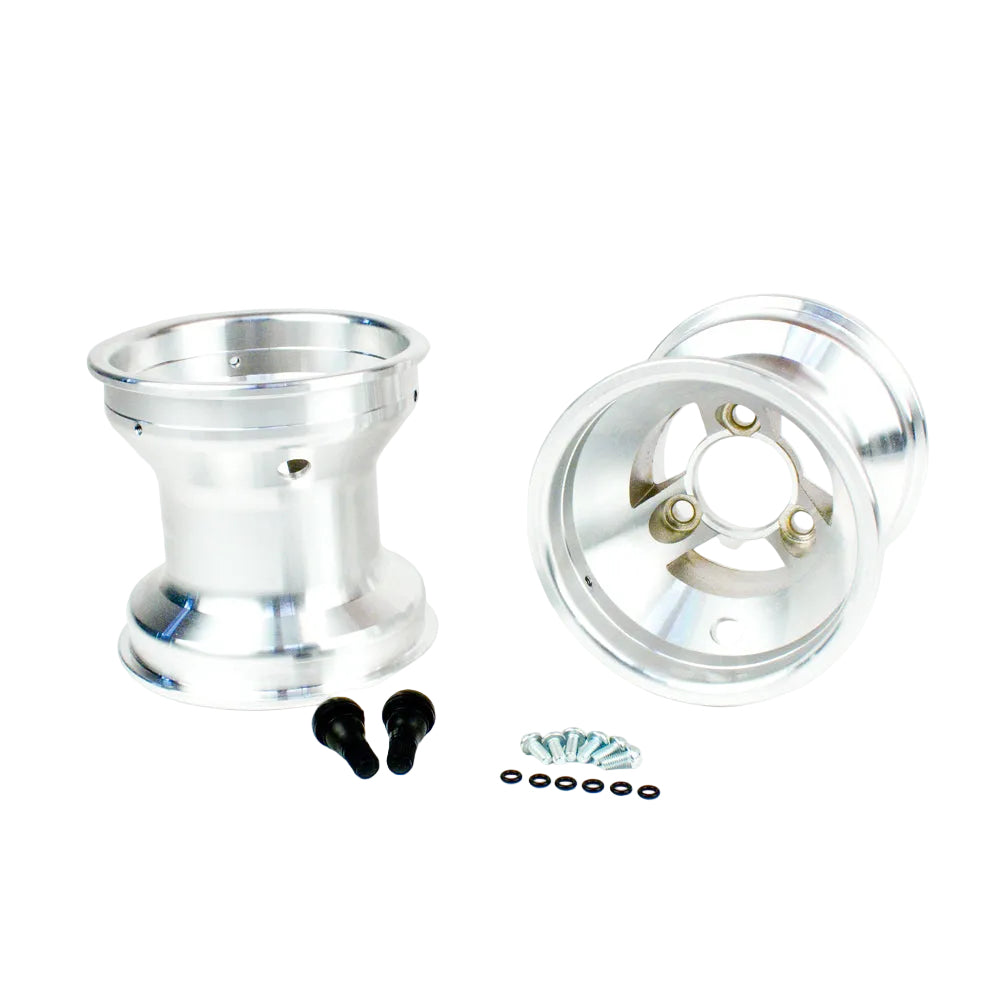 0039 130mm x 5" Cast Aluminum Metric Wheel, Bolt in Hub Style