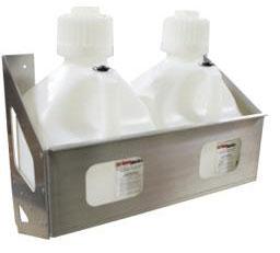 6358 2.5gal Fuel Jug Rack Combo, Powder Coated White