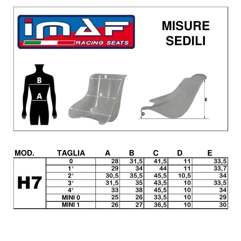 Close Out! IMAF H7 "Jecko Style" Flat Bottom Seat