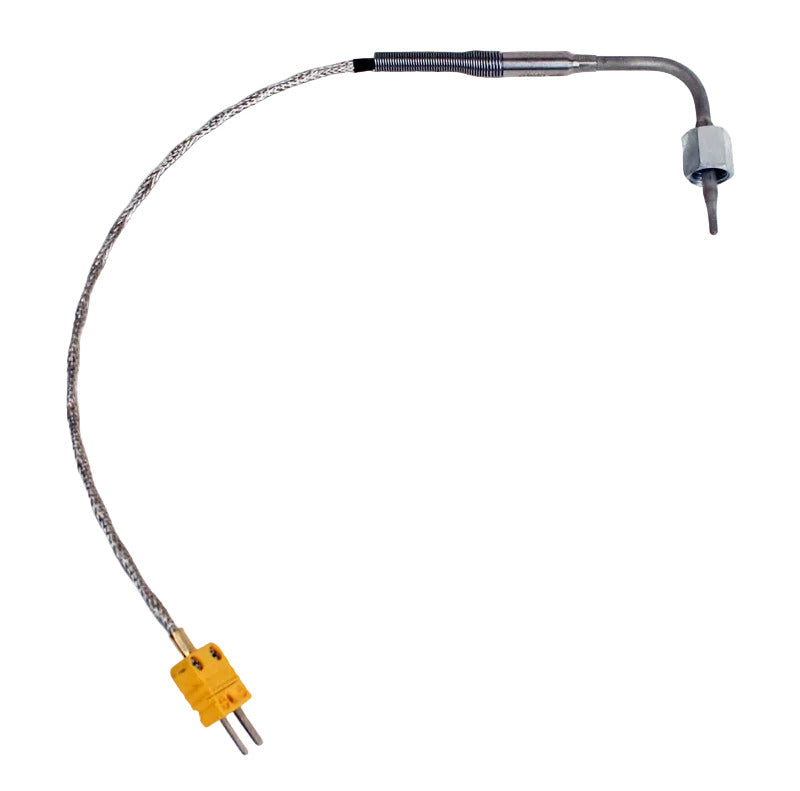 Mychron 4, 5, 6 EGT Exhaust Gas Sensor with Yellow Patch Cable, Big Nut Style with OPEN Tip, 90 Degree