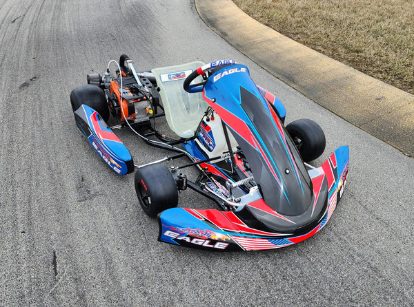 Logan Stephens puts the Eagle Kart on the Podium at Cup Karts Grands