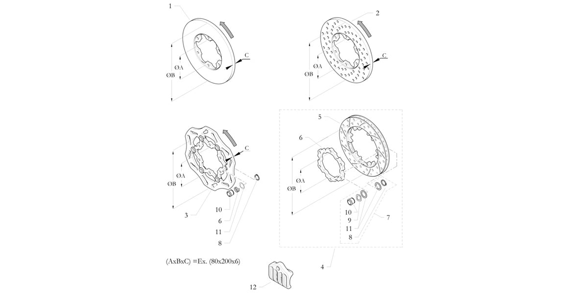 Birel ART Kart Rear Brake Disc