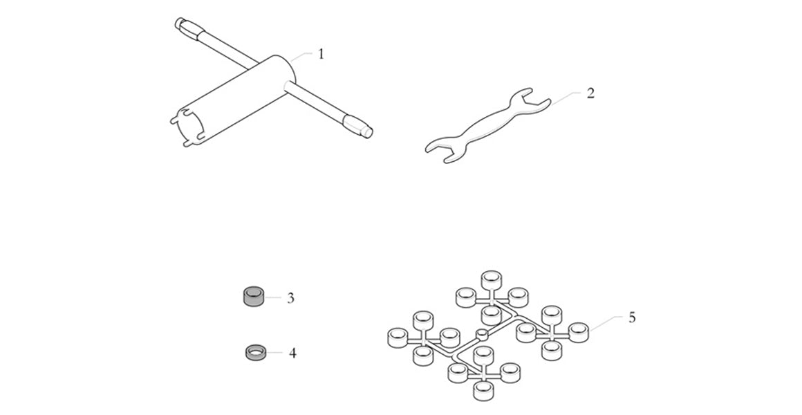 Birel ART Kart Spindle Spacers & Tools