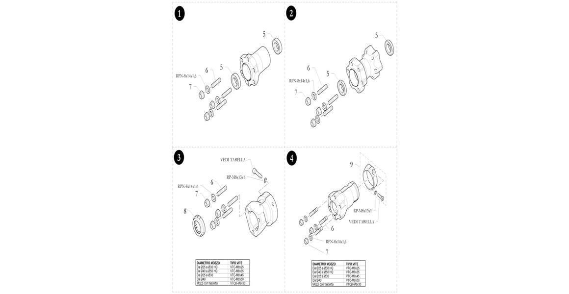 Birel ART Kart Aluminum Wheel Hubs