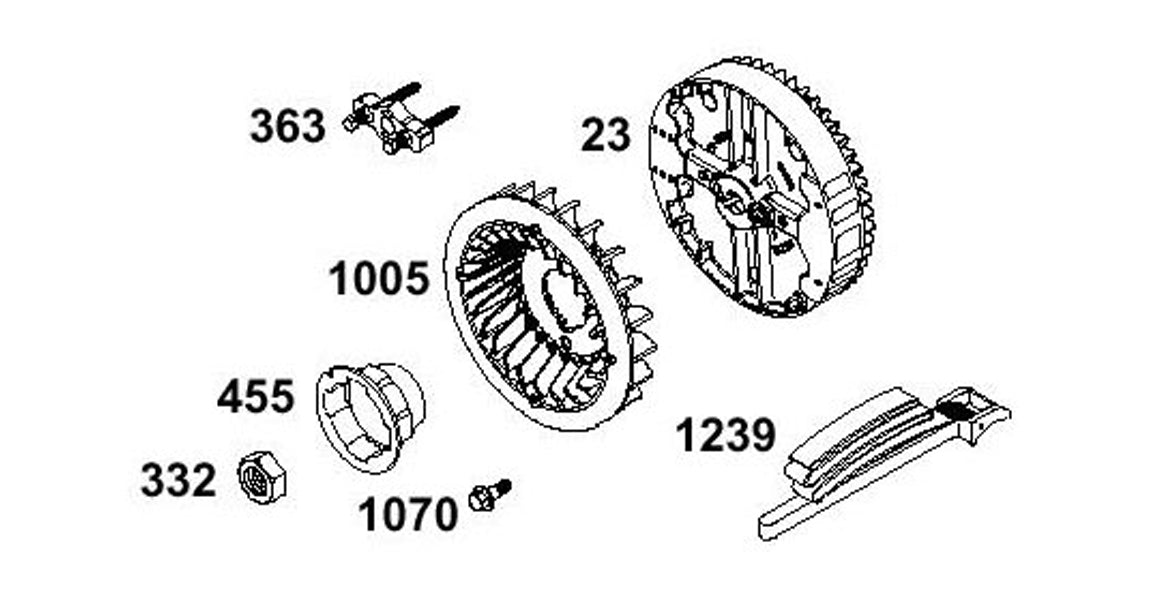 Briggs LO206 Flywheel & Recoil Parts