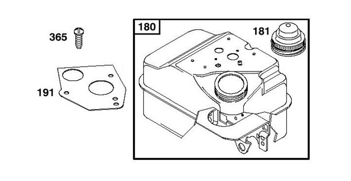 Briggs Raptor Flathead Fuel Tank Parts