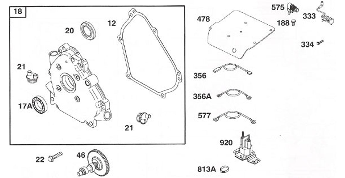 Briggs World Formula Crankcase &amp; Cam Parts