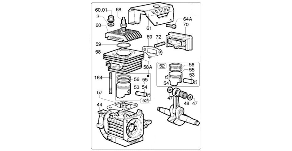 Comer K80 Head, Cylinder, Piston Parts