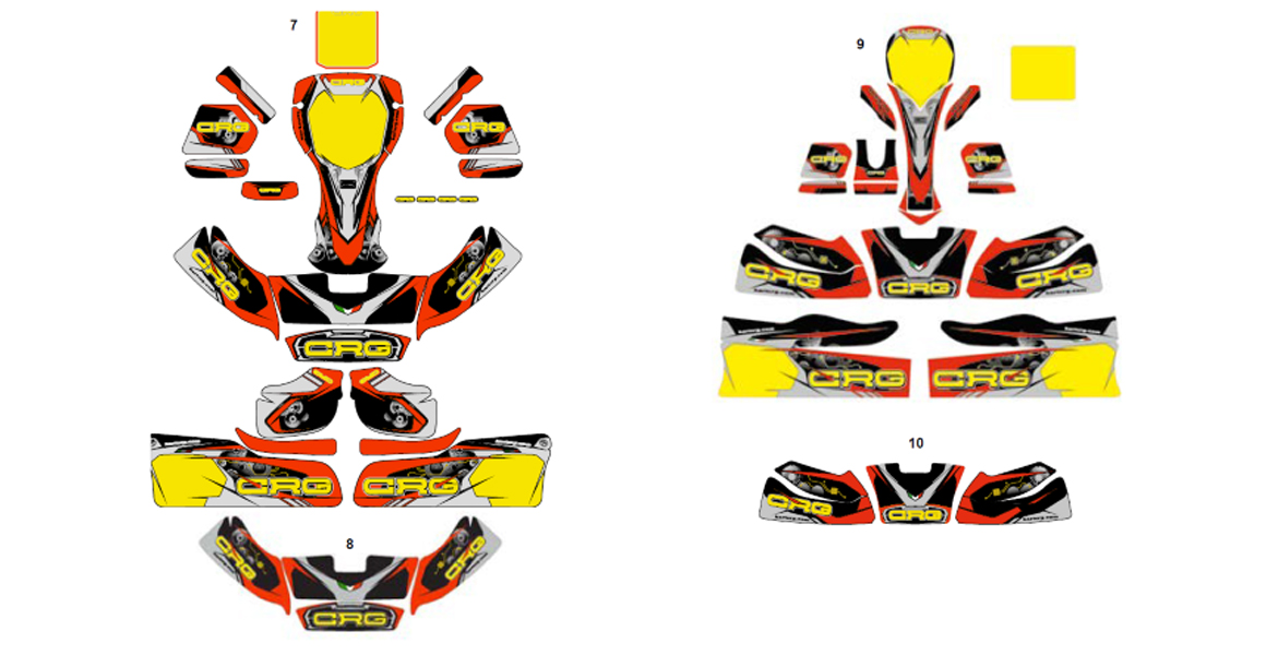 CRG Kart New Age Cadet Bodywork Sticker Kit