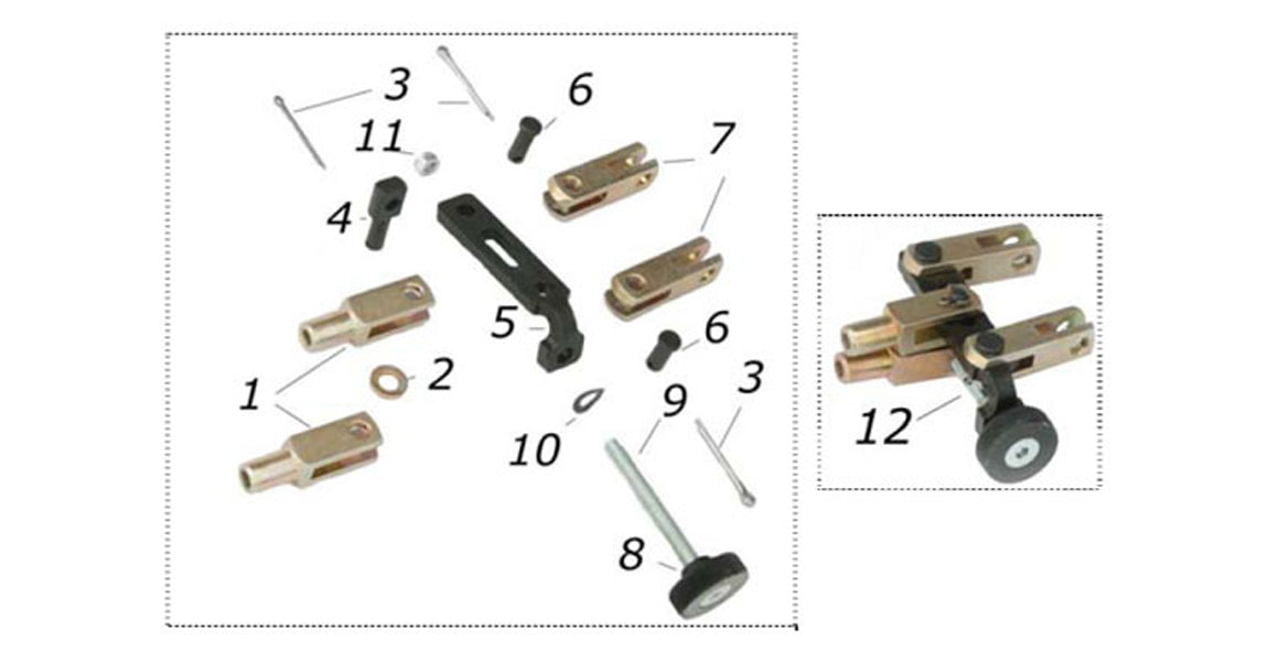 CRG Kart Brake Bias Adjuster & Parts