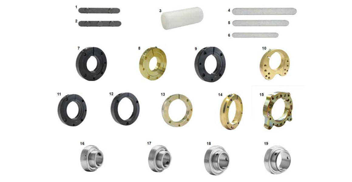 CRG Kart Axle Bearings, Cassettes &amp; Axle Keys