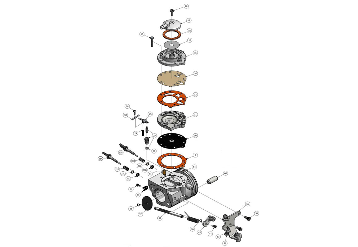 IAME KA100 HW-33A Carb Parts