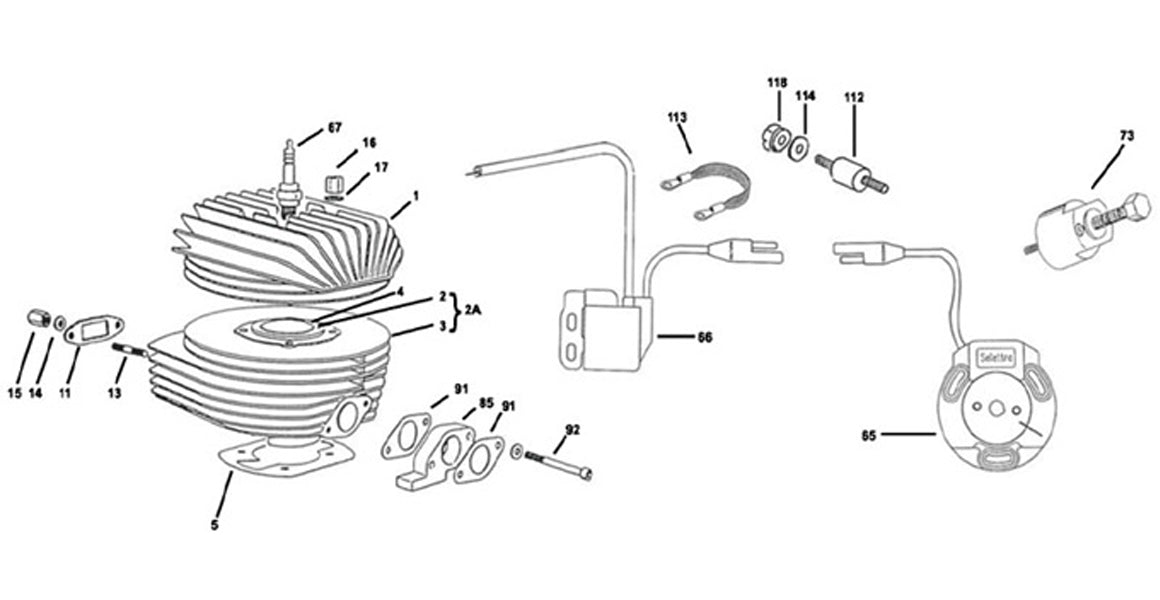 IAME KPV Head, Cylinder, Electrical