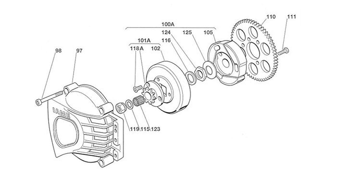 IAME Leopard MY07 Clutch Parts