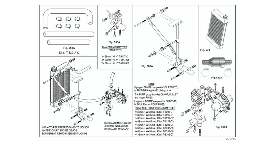 IAME Leopard Radiator & Cooling Parts