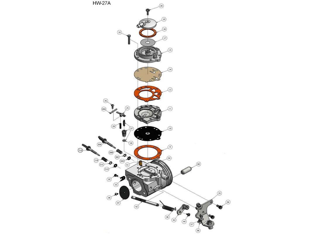 IAME X30 HW-27A Carb Parts