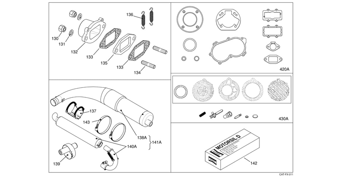 IAME X30 One Piece Exhaust Pipe Parts