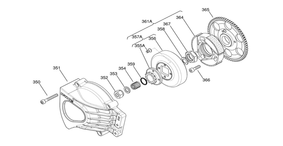 IAME KA100 Clutch, Side Cover Parts