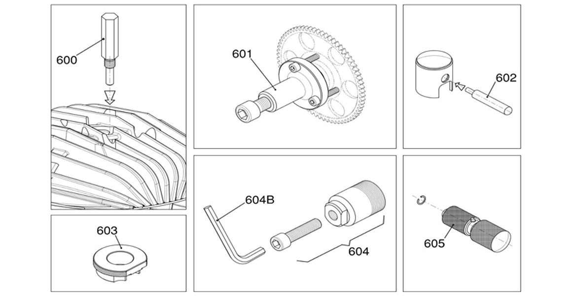 IAME KA100 Engine Pullers, Tools