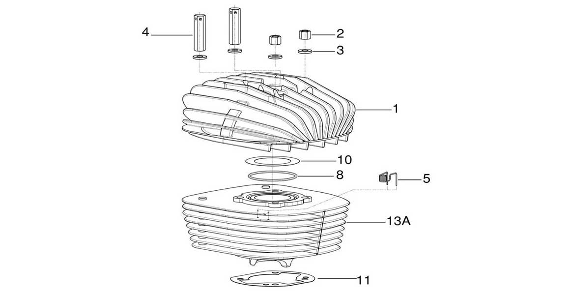 IAME KA100 Head &amp; Cylinder Parts