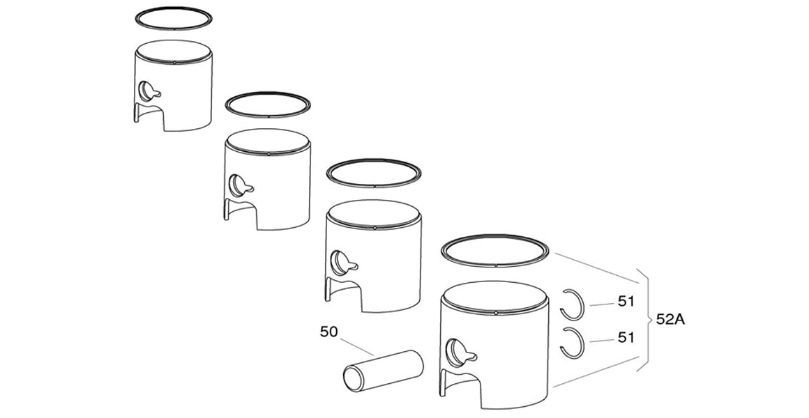 IAME KA100 Piston & Ring Parts