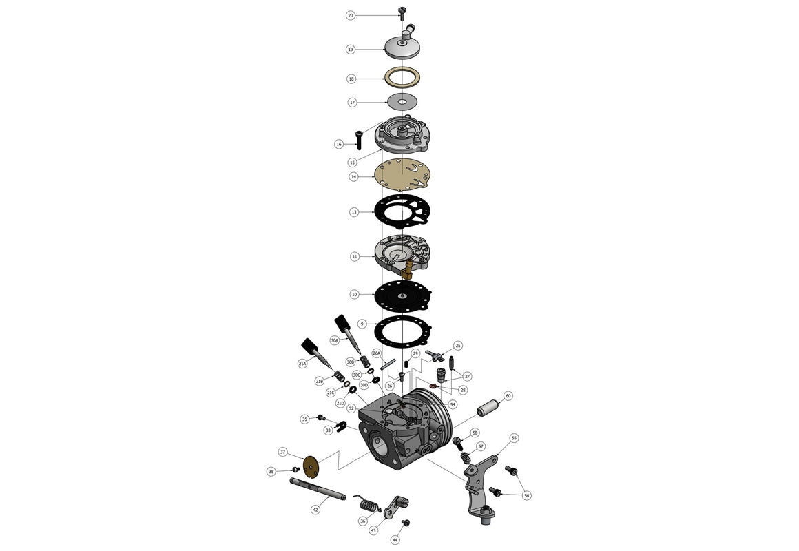 IAME Mini Swift HW31A Carburetor Parts